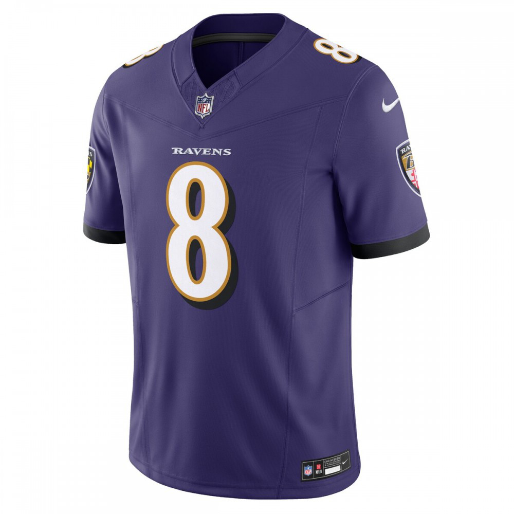 Lamar Jackson Baltimore Ravens Nike Vapor F.U.S.E. Limited Jersey - Purple-GridironStore